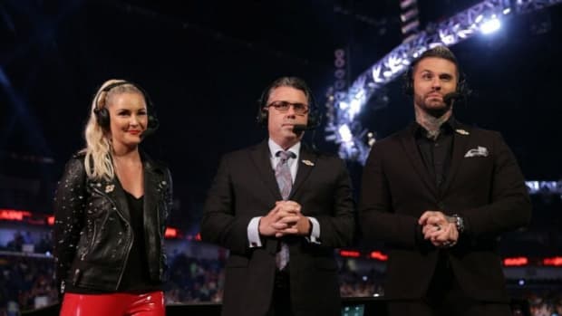 Renee Young Michael Cole Corey Graves