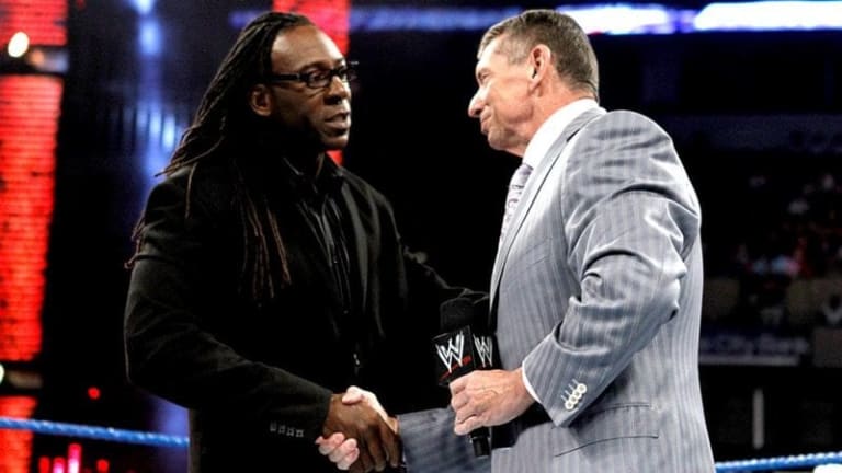 Booker T: "I can publicly say thanks to Vince McMahon. I say thank you just for taking care of me, giving me a job, and taking care of my family"