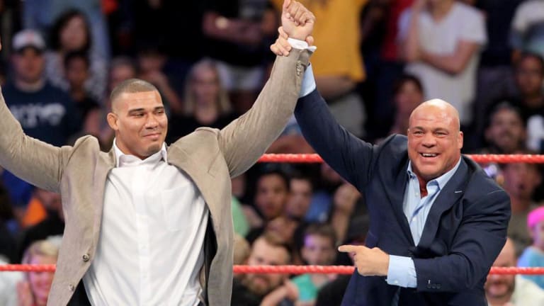 Kurt Angle on being paired with Jason Jordan: "Vince McMahon caught wind that I dated a couple of African-American women"