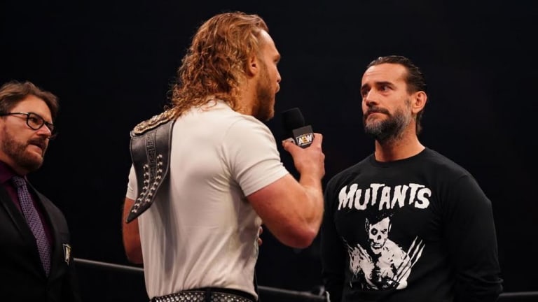 Video of what Hangman Page said that led to CM Punk going off script on AEW Dynamite