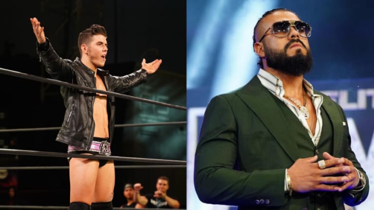 Andrade El Idolo and Sammy Guevara involved in a backstage fight before AEW Dynamite