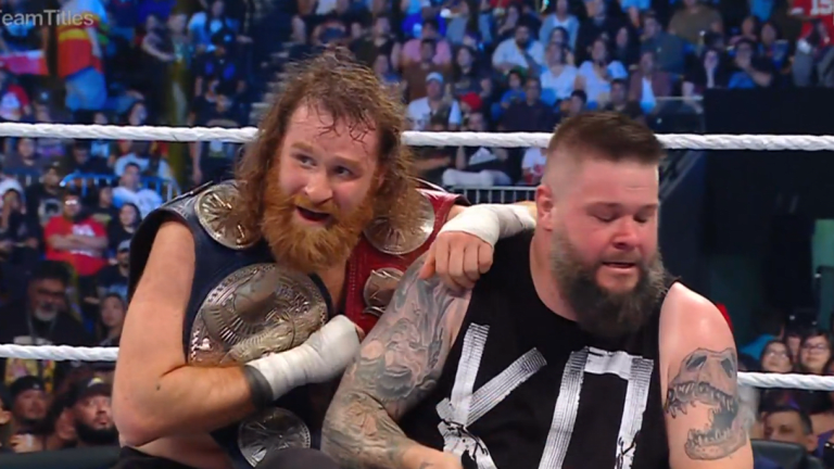Sami Zayn, Kevin Owens retain titles over The Usos on WWE Friday Night ...