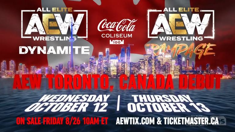 AEW is headed to Toronto, Rampage moving to Thursdays?