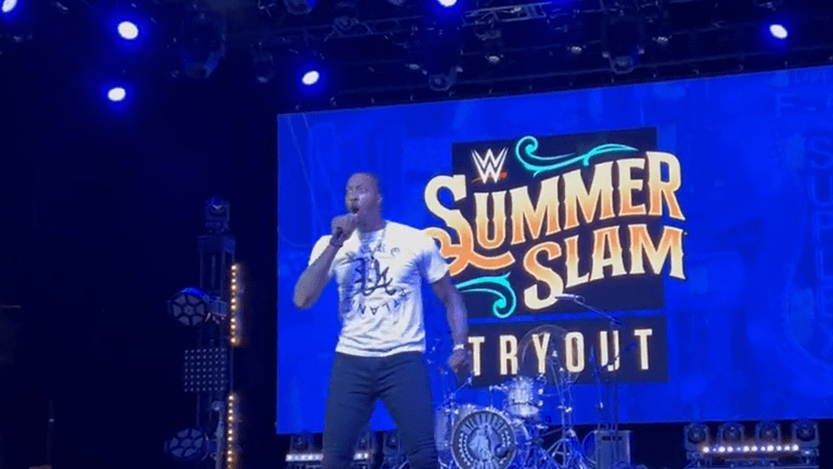 NBA star Dwight Howard participated in WWE Tryouts in Nashville, cuts a 'Deez Nuts' promo