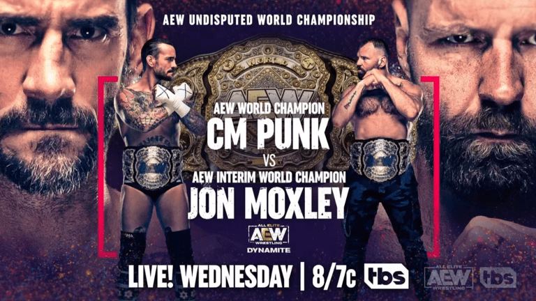 CM Punk vs. Jon Moxley World Title unification match announced for next week's AEW Dynamite