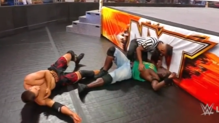 R-Truth injured after bad landing during WWE NXT match