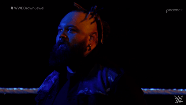 Uncle Howdy sends a message to Bray Wyatt during WWE Crown Jewel