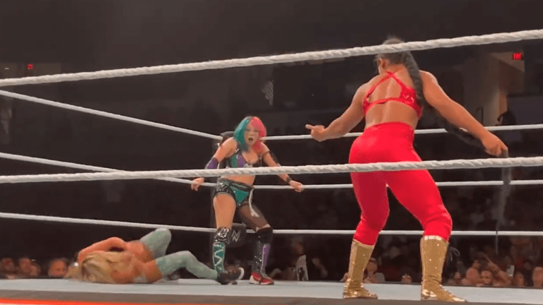 Video of the spot that caused Carmella's injury last night at WWE live event