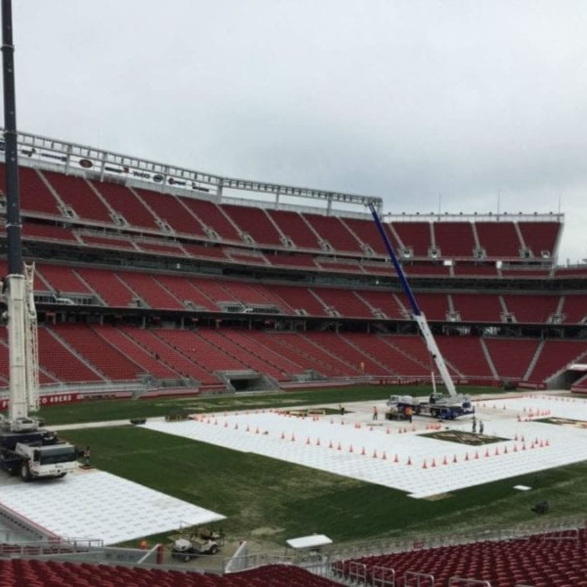 PHOTOS: Levi's stadium being prepared for WrestleMania 31 - Wrestling News  | WWE and AEW Results, Spoilers, Rumors & Scoops