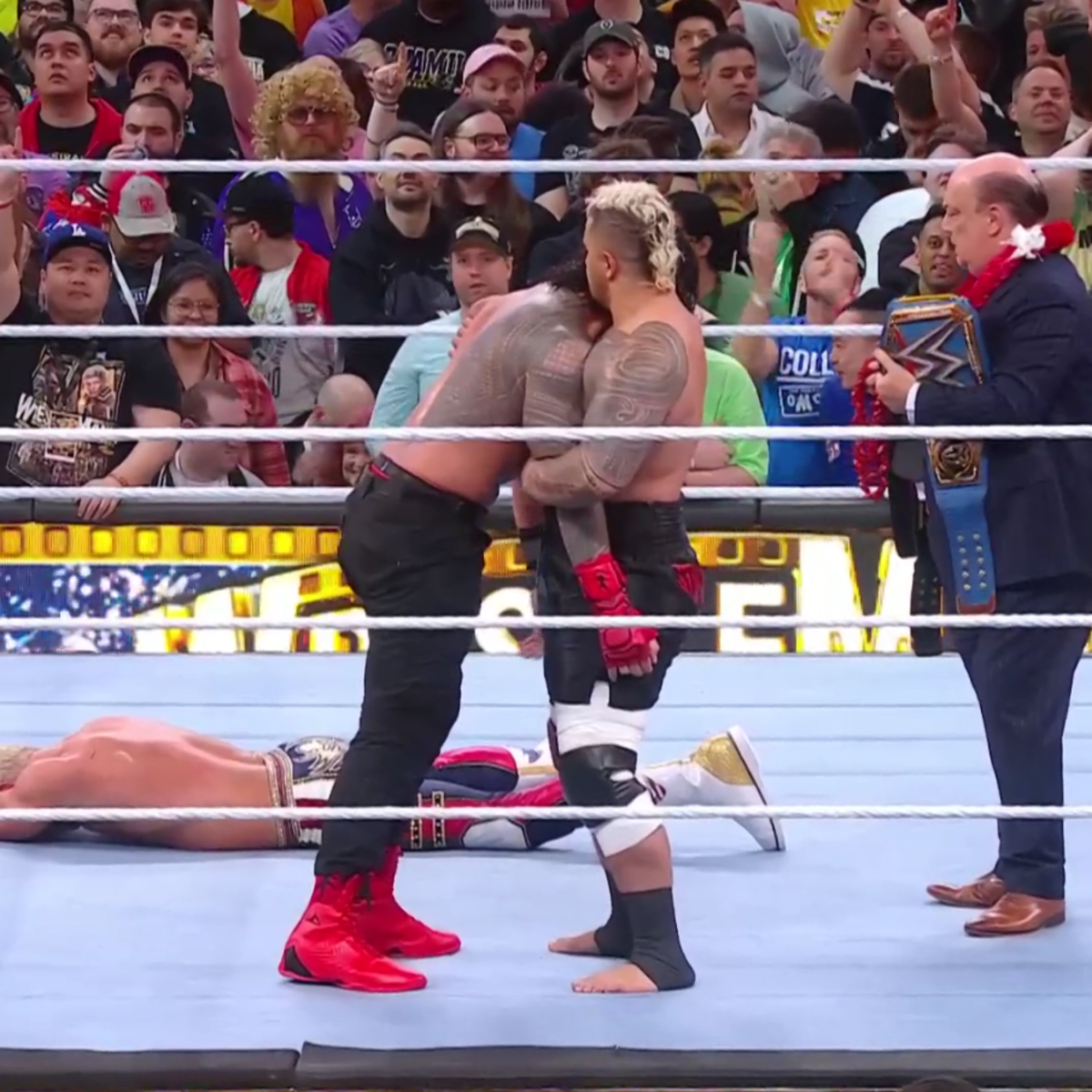 WWE Wrestlemania 39 Chair Roman Reigns Cody Rhodes Ringside Chair Night 2