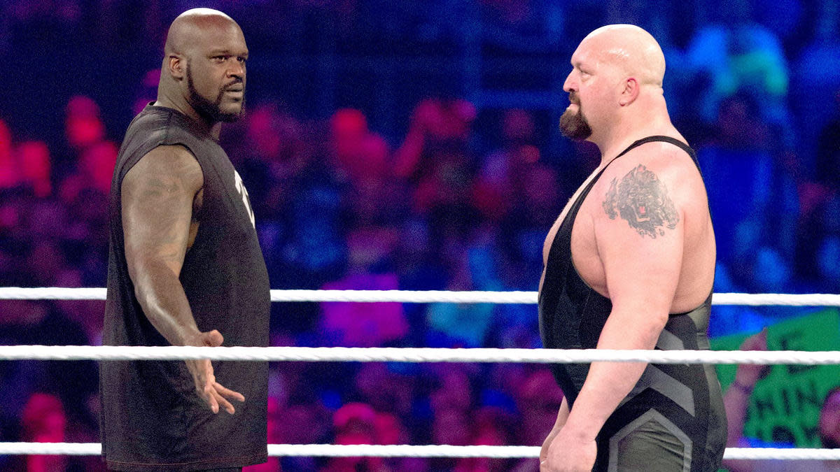 Shaquille O'Neal pitches a tag team match against Paul Wight in AEW