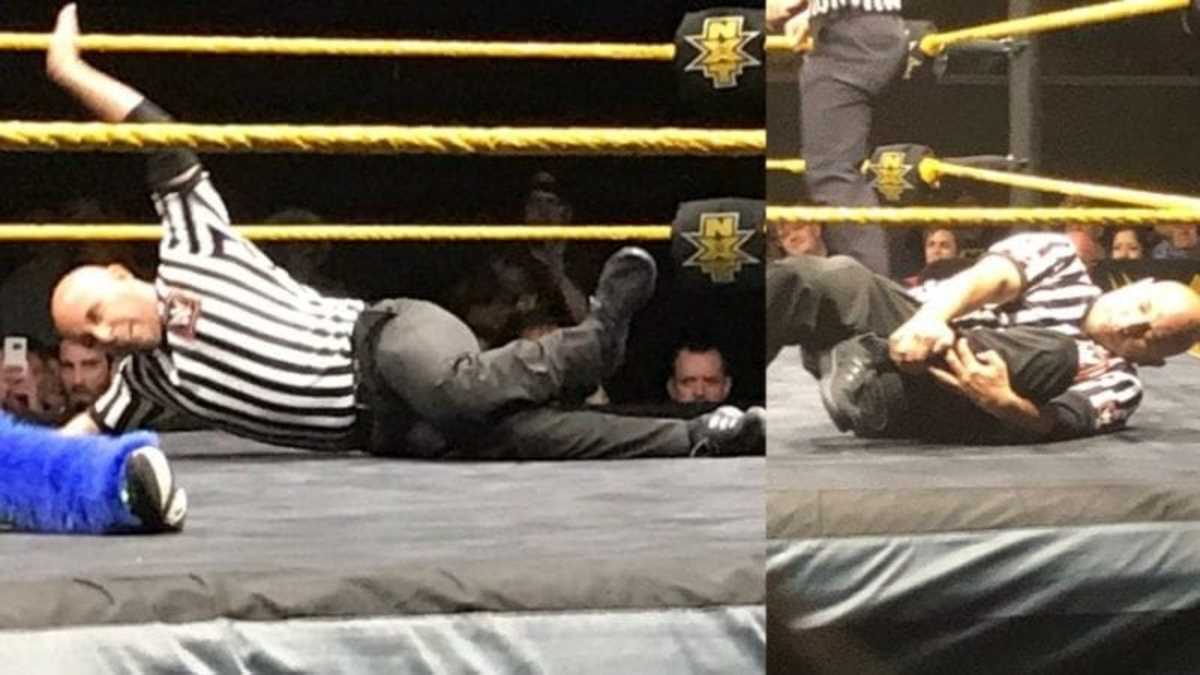 WWE NXT Referee Tom Castor broken leg