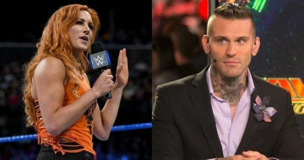 Becky Lynch and Corey Graves