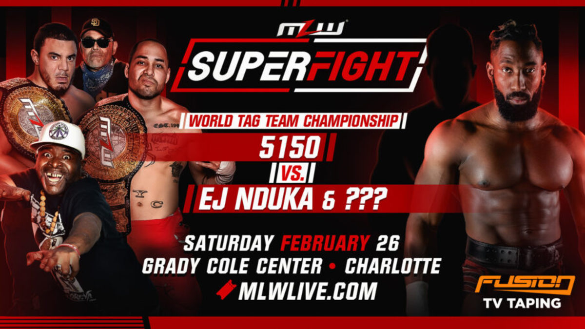 5150 vs. EJ Nduka and a mystery partner added to MLW SuperFight in