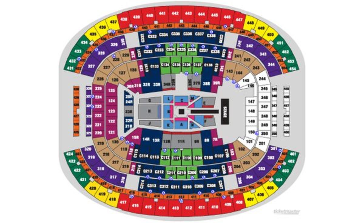 WrestleMania 32 Seating Chart