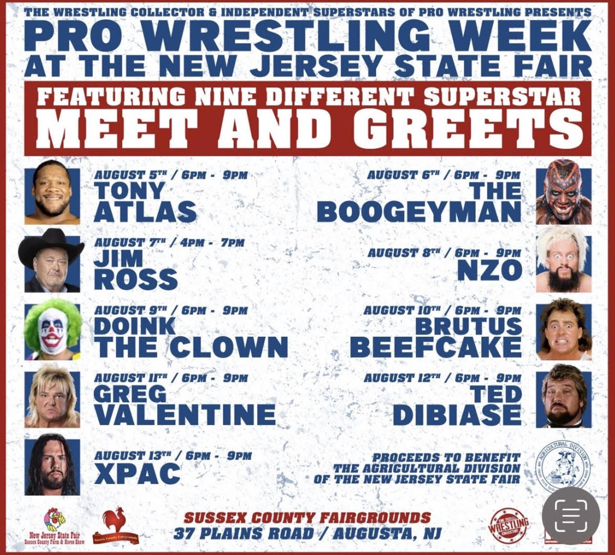 Jim Ross and X-Pac headline daily signings at New Jersey State Fair in ...