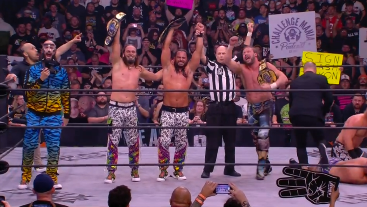 Photo of AEW All Out results: Young Bucks, Kenny Omega win Trios Titles due to Hangman Page mistake