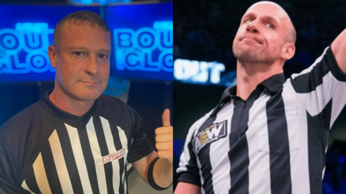 Photo of Brian Hebner says AEW’s Bryce Remsburg is killing matches: “if somebody gets slapped, he’s grabbing his face”