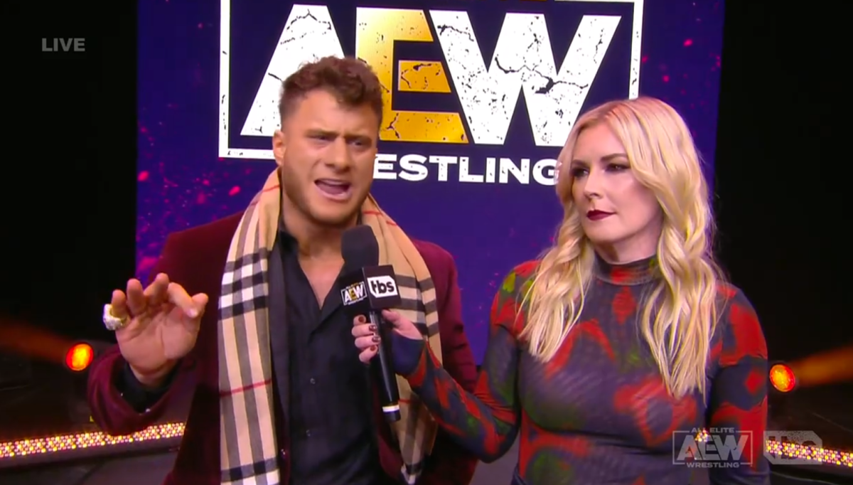 Photo of MJF tells Renee Paquette to ‘shut your mouth’ while cutting a promo about Jon Moxley during AEW Dynamite