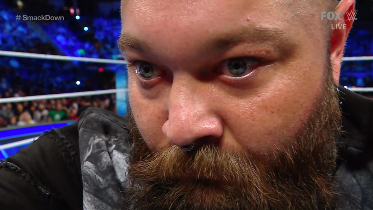 Photo of Bray Wyatt slapped during WWE SmackDown segment
