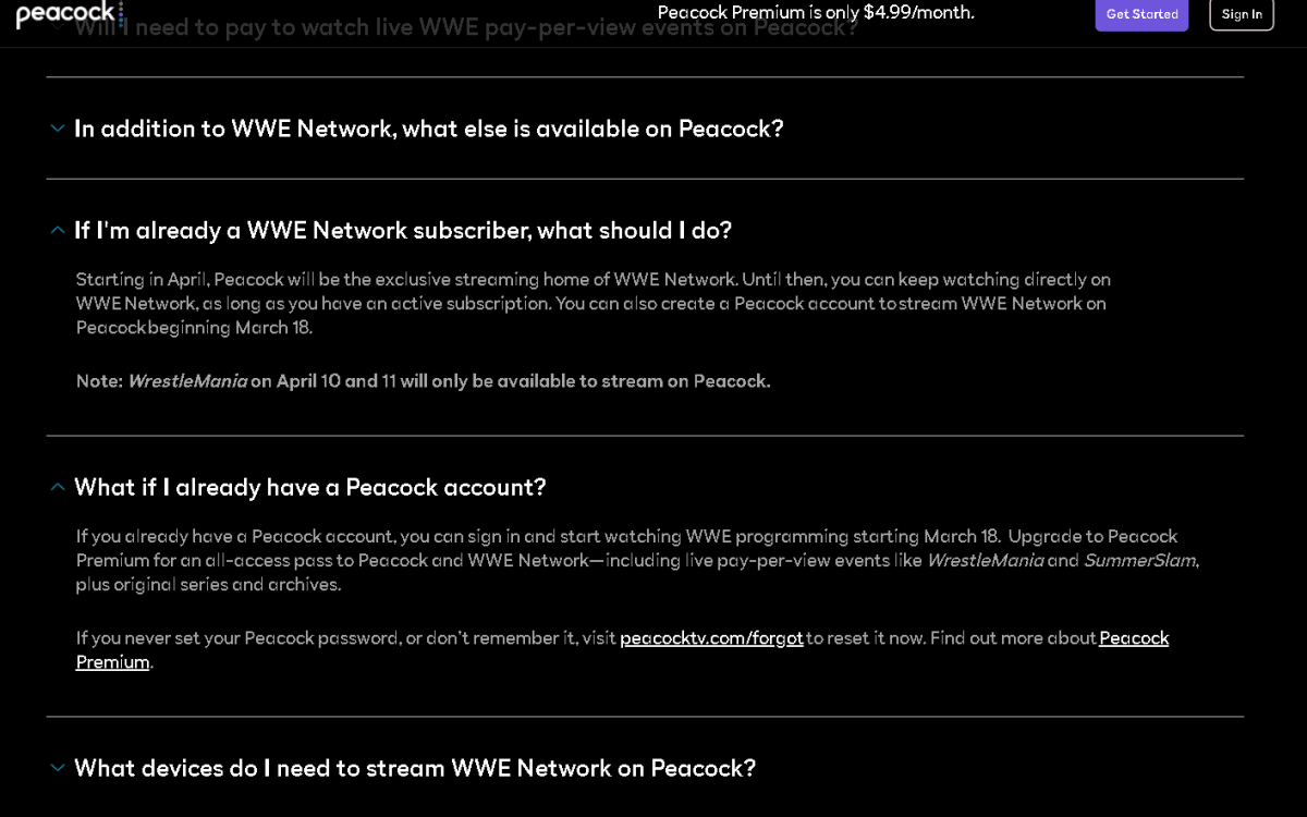 Wwe Network To Peacock Account Transfer Details Still Unclear Wrestling News