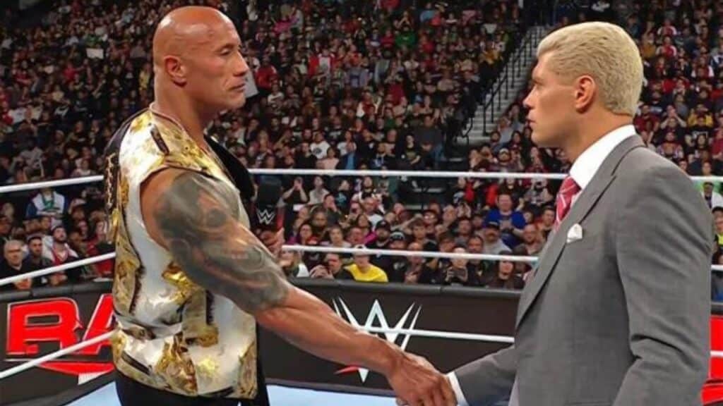 Cody Rhodes and The Rock