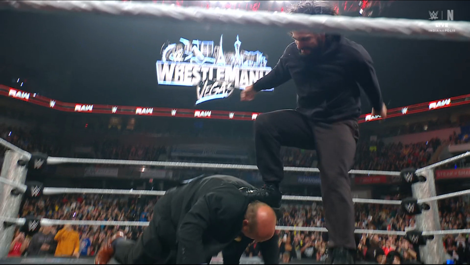 Paul Heyman Taken Out Of WWE Raw In An Ambulance After Stomp From Seth Rollins