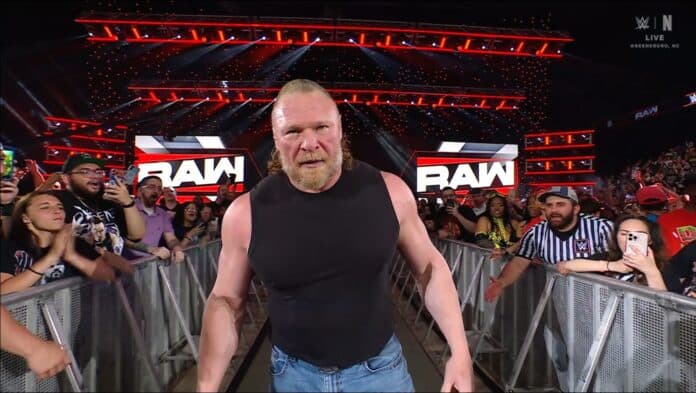 Brock Lesnar Returns To WWE Raw To Attack Oba Femi - Wrestling News