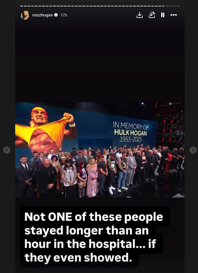 Brooke Hogan's Instagram story about the sale of Hulk Hogan's Clearwater home