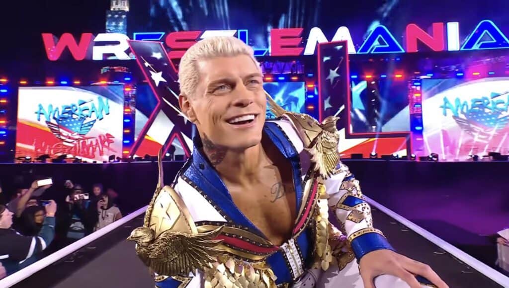 Cody Rhodes makes his WrestleMania 40 entrance