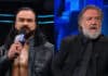 Drew McIntyre and Russell Crowe speaking together